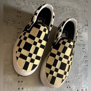 Platform Woven Checkerboard Vans Sz 8